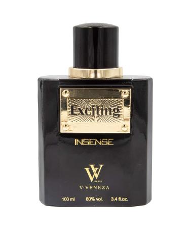Dumont Exciting Insense - 3.4 oz - Eau De Parfum Unisex Perfume for Men & Women - Lemon Herb Honey Amber & Chocolate Scent - Long Lasting Cologne Mist & Body Spray - for Him & Her