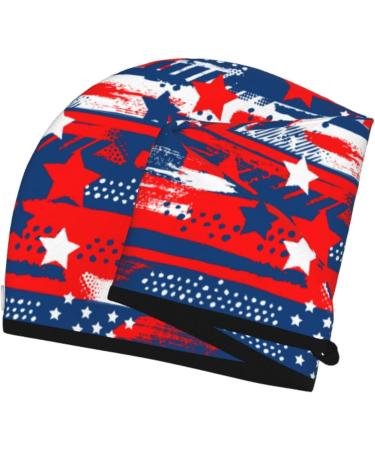 Quick Dry Microfiber Hair Towel - Super Absorbent Independence Day USA Hair Turban for Curly & Thick Hair | Perfect for Women Girls & Kids - Buy Online on GoSupps.com