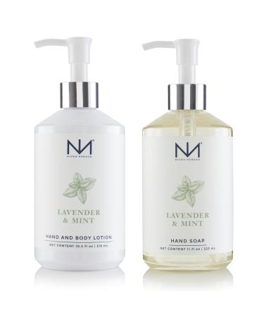 Niven Morgan Lavender & Mint Hand Soap and Lotion Set
