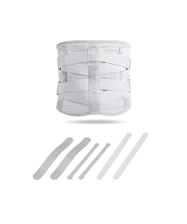 NSXAYIWE Double Pressure Back Support Belt - Gray M | Lumbar Support for Waist 80-95 cm | Enhanced Vertebrae Comfort - Buy Online on GoSupps.com