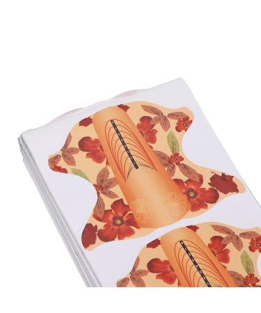 Eco-Friendly 100pcs Nail Extension Forms - Orange | For Nail Artists, Salons & Home Use - Buy Online on GoSupps.com
