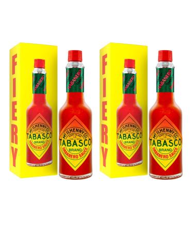 Habanero Sauce Bundle with Tabasco Habanero Hot Pepper Sauce 60ml (2 Pack)