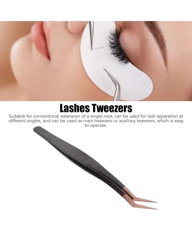 Premium Rose Gold Eyelash Extension Tweezers - Stainless Steel Volume & Individual Precision Tools for Makeup - Buy Online on GoSupps.com