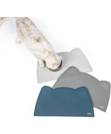 Ohmo Bowl Pad for Small Dogs & Cats | Non-Slip Silicone Feed Pad (46x25cm) - Waterproof & Durable Perfect for Cat Bars - Buy Online on GoSupps.com