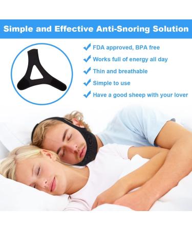 KELIHAWK Snoring Chin Strap - Stop Snoring Sleep Aid for Men and Women - Black - Buy Online on GoSupps.com