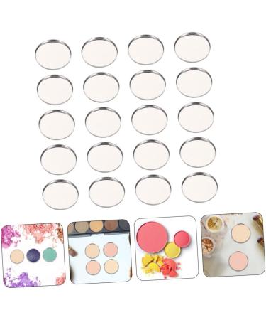 Beavorty 100 Pcs Eye Shadow Disk Eyeshadow Makeup Pans Diy Cosmetic Pallet Miss Plate Stainless Steel - Buy Online on GoSupps.com