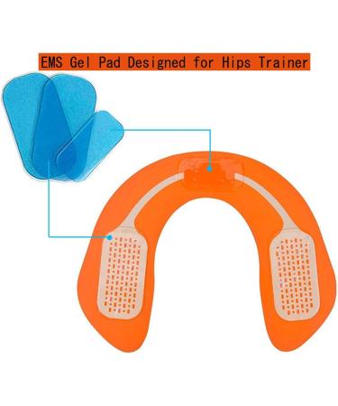 12 Pcs Gel Pads Replacements for EMS ABS Hips Trainer - Butt Muscle Toner Accessories (3 Pcs/Set, 4 Sets/Pack) - Buy Online on GoSupps.com