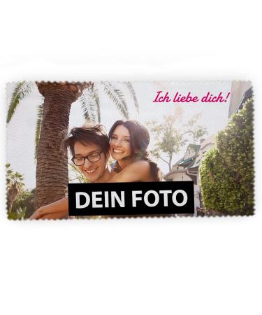 Glasses cleaning cloth with photo (15x18) | Personalised cleaning cloth | Microfibre cloth with your own picture 13x18 cm