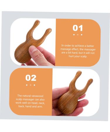 Hoement Green Sandalwood Comb - Portable Wear-Resistant Facial Massage Device | Household Massage Accessories for Ultimate Relaxation - Buy Online on GoSupps.com