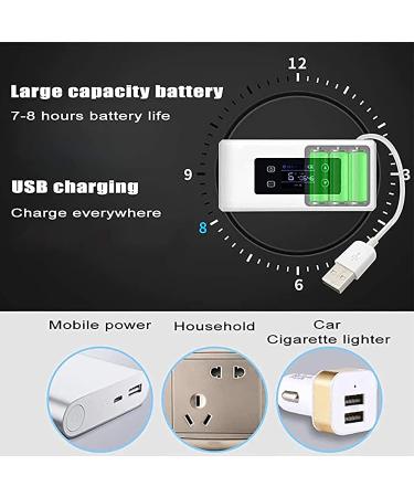 Mini Insulin Cooler for Car with Alarm Multiple Modes of Power Supply Portable Insulin Refrigerator for Travel Car Eye Drops Storage Insulin Cooler ( Color : White  Size : Button/power bank ) Button/power bank White - Buy Online on GoSupps.com
