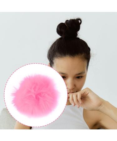 Vanyibro 2 Pieces Plush Faux Rabbit Fur Hair Ties Furling Pompoms Artificial Fur Hair Bobbles Elastic Hair Band Fluffy Hair Scrunchies Ponytail Scrunchies Hair Accessories Pink - Buy Online on GoSupps.com