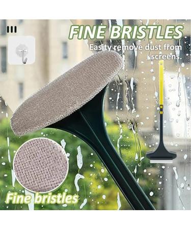 LONGLUAN 2 in 1 Mesh Cleaner Brush 2 in 1 Window Mesh Cleaning Brush Multi-functional Sponge and Mesh Cleaning Tool 2 in 1 Mesh Cleaner Brush Can Also Serve as a Window Scraper (Yellow) - Buy Online on GoSupps.com