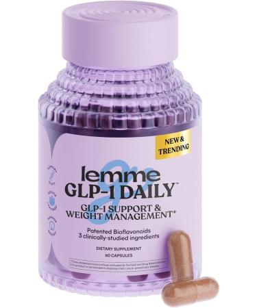 Lemme GLP-1 Daily Clinically Studied Ingredients to Reduce Hunger & Cravings Promote GLP-1 Production Support Fat Loss and Weight Management 1 Month Supply (60 Capsules)