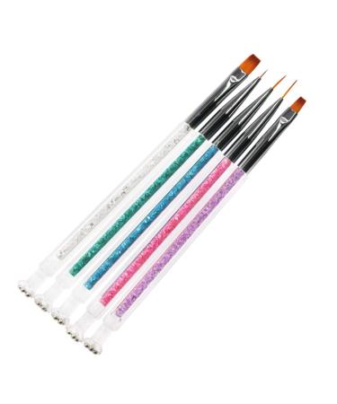 5pcs Nail Art Brushes Set Painting Pens Drawing Pens Dotting Tool for Hand Manicure