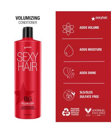 SexyHair Big Volumizing Shampoo/Conditioner | Provides Moisture and Hydration | SLS & SLES Sulfate Free | All Hair Types - Buy Online on GoSupps.com