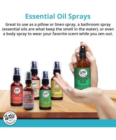 Wild Essentials Inner Calm Spray - All Natural Calming Aromatherapy with Essential Oils & Witch Hazel | 2oz | Relax & Meditate Anywhere - Buy Online on GoSupps.com