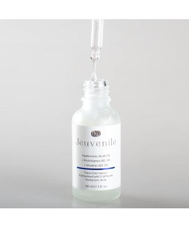 Jeuvenile Hyaluronic Acid Face Care Serum Intense Hydration and Anti-Aging Formula Non-greasy Hydration booster skincare for All Skin Types 30ml - Buy Online on GoSupps.com