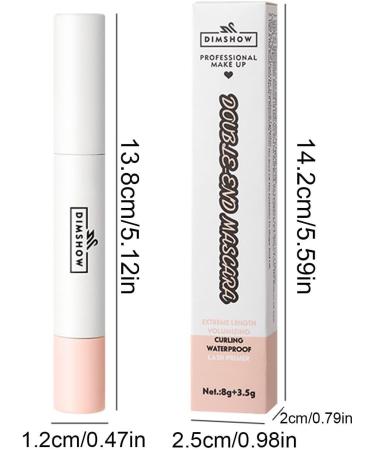 Voluminous Mascara Eyelash Tubing Mascara Black Double Ended Telescopic | Lengthening and Curling Mascara for Beauty Lover Beginner Experienced - Buy Online on GoSupps.com