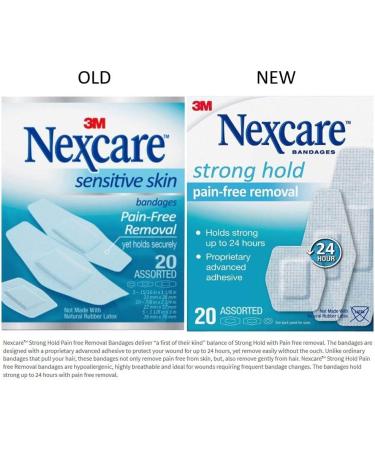 Nexcare Strong Hold Bandages Assorted 20 Bandages Per Box (Pack of 3) - 60 Count Total - Buy Online on GoSupps.com