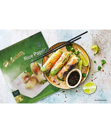 Round Vietnamese Rice paper 22cm 250g Summer Roll Goi Cuon Banh Trang Fresh Spring Roll Resealable Pack x 4 packs - Buy Online on GoSupps.com