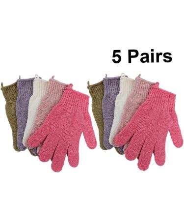 Buy FRCOLOR 15 Pairs Exfoliating Mitten & Bath Scrubber Gloves - Double Sided Shower Towel for International Shipping - Buy Online on GoSupps.com