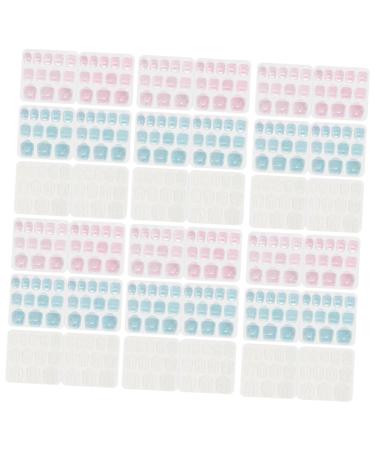 Beatifufu 30 Sheets Sticker Tabs Sticker Labels Nail Tabs Nail Glue Stickers for Press on Nails Nail Tape for Press on Nails Press on Nails Stickers Silica Gel False Nails Manicure