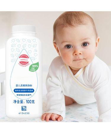 Nixiara Baby Body Powder Natural Freshener for Toddlers Organic Corn Starch Dry Powder Itching Formula for Infants Skin Cooling Hypoallergenic Talc Free Blend 100g - Buy Online on GoSupps.com