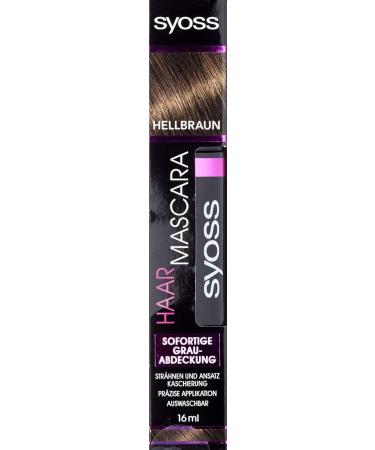 Syoss Hair Mascara - Light Brown 16 ml | International Shipping - Perfect Color & Coverage - Buy Online on GoSupps.com
