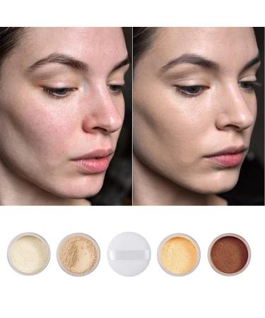 WENFENG 2 Pack PHOERA Setting Powder: Oil Control, Brightens Skin, Covers Blemishes, Whitens Face, Long-lasting Makeup, Includes 2 Velour Powder Puffs - 102 Cool Beige - Buy Online on GoSupps.com