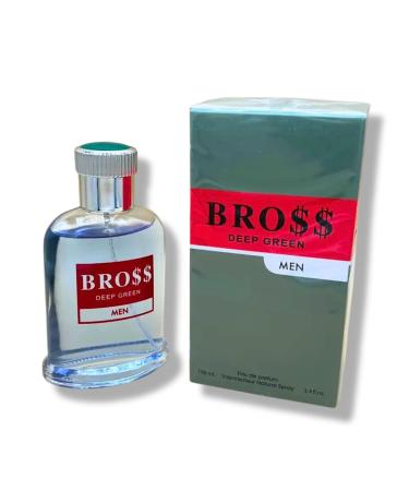 BRO$$ DEEP GREEN MEN EAU DE PARFUM 3.4 FL. Oz Woody Spicy fragrance for men. - Buy Online on GoSupps.com