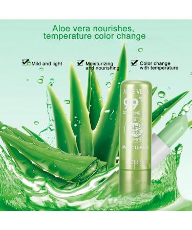 Aloe Vera Lipstick | Moisturizing & Waterproof Lip Balm | Long-Lasting Nourishing Color Changing Lip Care - Buy Online on GoSupps.com
