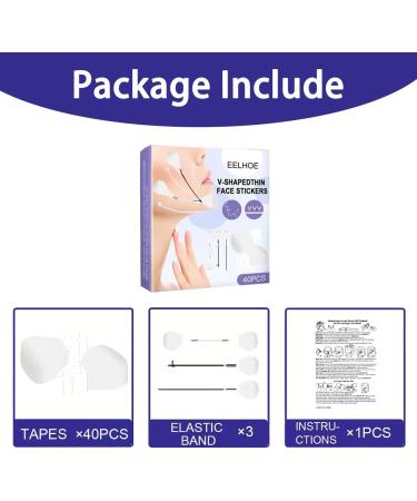CCAIPU Face Lift Tape Face Lift 3 Invisible Thin Ropes with 40 Instant Lifting Tapes Face Lifting Tape Reduce Double Chin | Tighten Skin | Remove Wrinkles (Color-A) - Buy Online on GoSupps.com