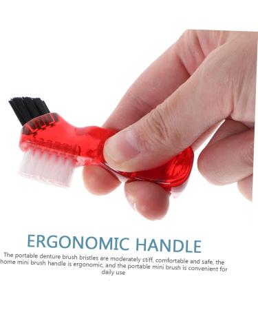 Shop TOVINANNA 20 STK Toothbrush Gap Brush - Denture Cleaning Brush Set (5 Colors) | Mini Brush for At-Home Prosthesis Care - Buy Online on GoSupps.com