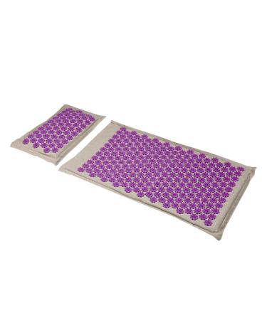 Dunlap massage cushion Natural wash coconut palm massage acupressure yogamatt sport pillow mat with bag spike acupressure matte pillow massage pillows (size: mat-pillow pe))