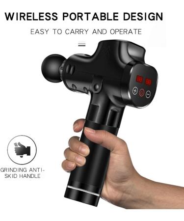 Electric Massage Gun - Ultimate Muscle Relaxation Device for Neck & Back Pain Relief - Buy Online on GoSupps.com