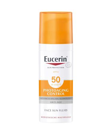 Eucerin Photoaging Control Face Sun Fluid SPF 50 - 50ml | Best Sun Protection & Anti-Aging Solution for Youthful Skin - Buy Online on GoSupps.com