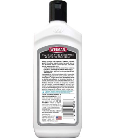 Weiman Stainless Steel Sink and Pots & Pans Cleaner and Polish - 16 Ounces (2 Pack) - Buy Online on GoSupps.com