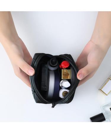 Portable Waterproof Sanitary Napkin Storage Bag - Black Leather Menstrual Cup Pouch for Teen Girls & Women - Buy Online on GoSupps.com