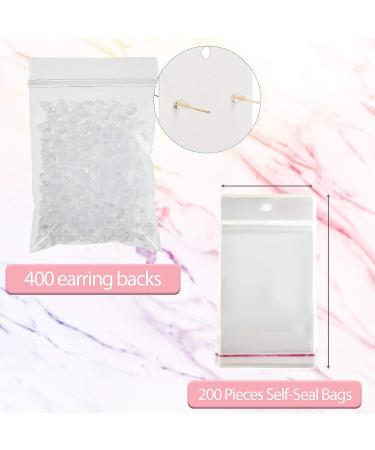 Earring Cards Set | Marble Design Jewelry Display Holders | 800 Pieces with Bags & Backs for DIY Jewelry - Buy Online on GoSupps.com