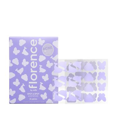Florence by Mills Spot A Spot Acne Patches | Remove Dirt + Oil | Salicylic Acid + Hydrocolloid | Peppermint Oil + Tea Tree Oil | Vegan & Cruelty-Free - 36 stickers - Buy Online on GoSupps.com