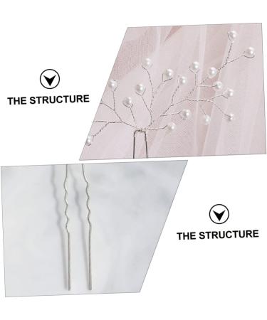 minkissy 1pc Wedding Pearl Hair Pins Hair Side Comb Rhinestones Bride Hair Pin Crystal Flower Hair Pins Bride Headpieces for Wedding U Pearl Hairpin Flowers Bridesmaid Alloy Simple - Buy Online on GoSupps.com