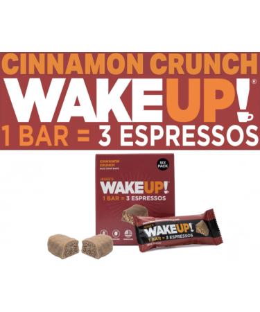 Caffeinated Cinnamon Crunch Protein Bars | Gluten Free Vegetarian 350mg Caffeine | Boost Focus & Clarity | 6 Pack | Shop Now - Buy Online on GoSupps.com