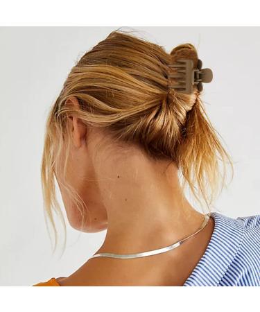 ATODEN Small Hair Clips - 8 Pcs Cute Neutral Claw Clips for Thin Hair, Matte Medium Hair Accessories for Thick & Fine Hair - Non slip Hair Clamps - Buy Online on GoSupps.com