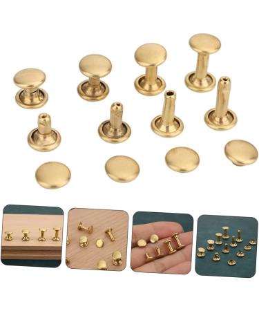 NUOBESTY 40 Sets Rivet Helix Stud Digital Food Scale Studded Belt Studs for Leather Repair Double Sided Brass - Buy Online on GoSupps.com