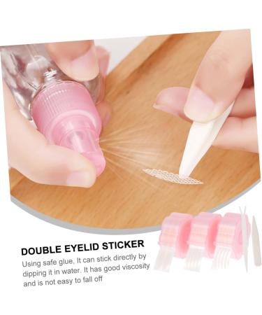 DOITOOL 3 Double Eyelid Sticker Eyelid Stickers Breathable Eyelid Sticker Droopy Eyelids Tape Invisible Double Eyelid Strip Eyelid Tape Pink Olives Double Eyelid Fiber No Trace - Buy Online on GoSupps.com