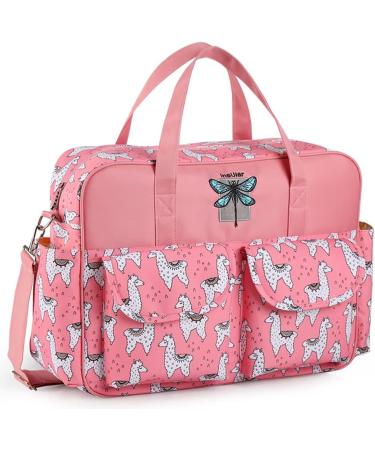 Kamay's Waterproof Mummy Diaper Bag with Changing Mat - Lamar Pink Sheep - Buy Online on GoSupps.com