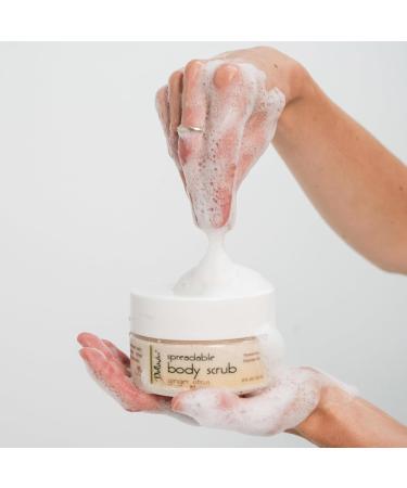 Deluvia Dead Sea Gentle Exfoliating Scrub Creamy Body Wash Shower Scrub with Sweet Almond Oil and Ginger Citrus Essential Oils 8 Fl Oz (Pack of 1) - Buy Online on GoSupps.com