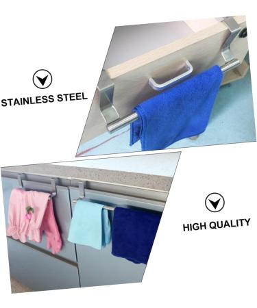 Cabilock 1pc Cabinet Door Hook Wall Mounted Shelves for Storage Wall Towel Storage Rack Kitchen Rack Metal - Buy Online on GoSupps.com