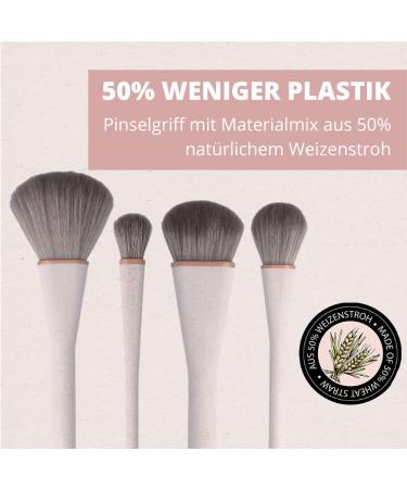 Parsa Beauty Nature Love Vegan Makeup Brush - Wheat Straw Foundation Brush for Even Application & Extra Soft Synthetic Hair - Buy Online on GoSupps.com