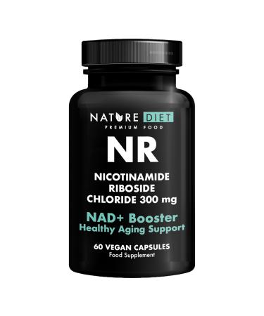 Nature Diet NR - 300 mg de Riboside de Nicotinamide - NAD+ Booster - 60 Capsules V g taliennes - Soutien au Vieillissement Sain - La Vitamine de la Jeunesse